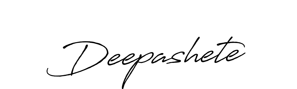 Design your own signature with our free online signature maker. With this signature software, you can create a handwritten (Antro_Vectra_Bolder) signature for name Deepashete. Deepashete signature style 7 images and pictures png