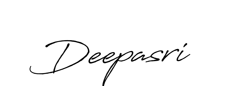 How to make Deepasri signature? Antro_Vectra_Bolder is a professional autograph style. Create handwritten signature for Deepasri name. Deepasri signature style 7 images and pictures png