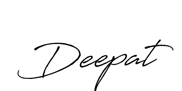 Use a signature maker to create a handwritten signature online. With this signature software, you can design (Antro_Vectra_Bolder) your own signature for name Deepat. Deepat signature style 7 images and pictures png
