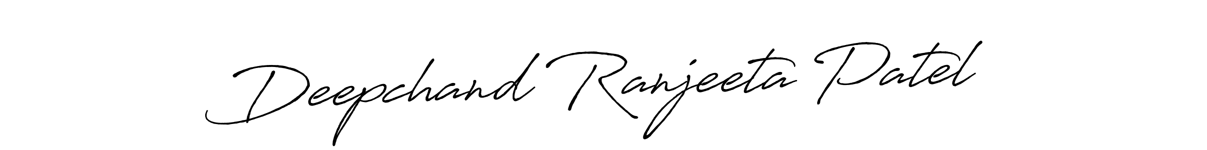 Design your own signature with our free online signature maker. With this signature software, you can create a handwritten (Antro_Vectra_Bolder) signature for name Deepchand Ranjeeta Patel. Deepchand Ranjeeta Patel signature style 7 images and pictures png