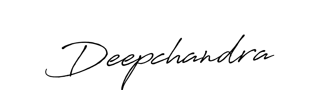 How to make Deepchandra signature? Antro_Vectra_Bolder is a professional autograph style. Create handwritten signature for Deepchandra name. Deepchandra signature style 7 images and pictures png