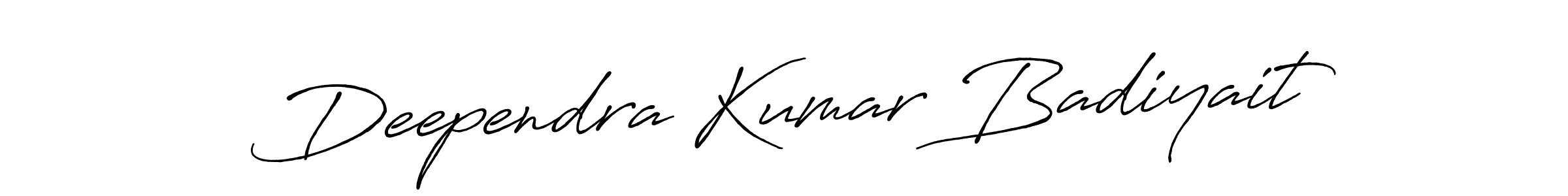 How to make Deependra Kumar Badiyait name signature. Use Antro_Vectra_Bolder style for creating short signs online. This is the latest handwritten sign. Deependra Kumar Badiyait signature style 7 images and pictures png