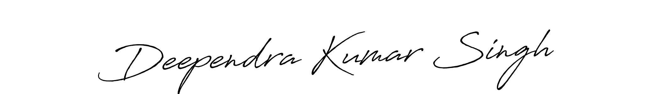 How to make Deependra Kumar Singh name signature. Use Antro_Vectra_Bolder style for creating short signs online. This is the latest handwritten sign. Deependra Kumar Singh signature style 7 images and pictures png