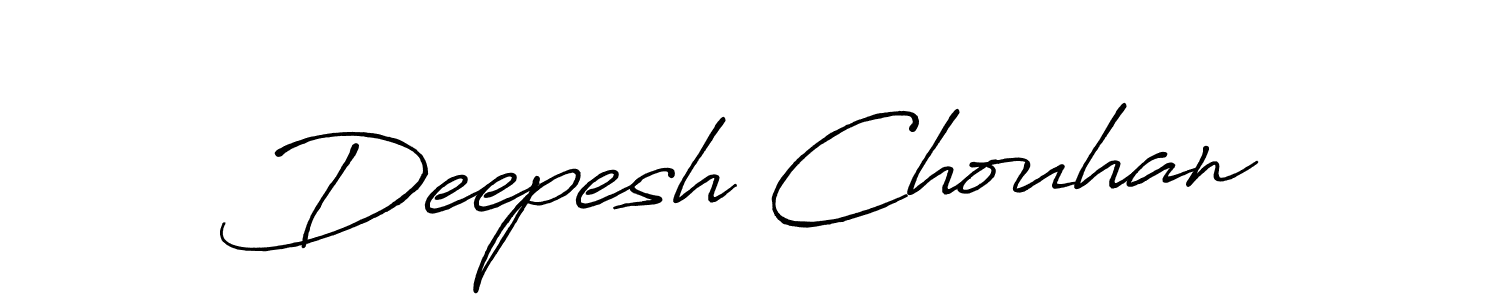 Deepesh Chouhan stylish signature style. Best Handwritten Sign (Antro_Vectra_Bolder) for my name. Handwritten Signature Collection Ideas for my name Deepesh Chouhan. Deepesh Chouhan signature style 7 images and pictures png