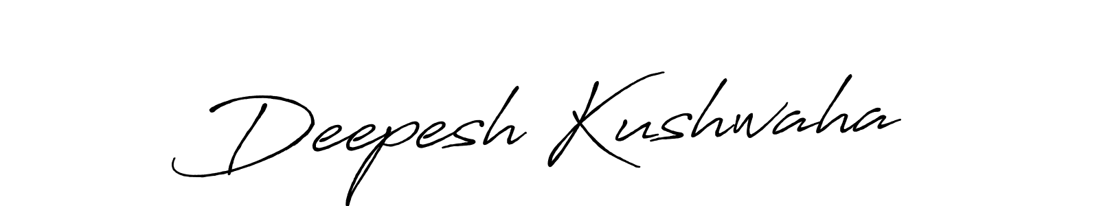 How to make Deepesh Kushwaha signature? Antro_Vectra_Bolder is a professional autograph style. Create handwritten signature for Deepesh Kushwaha name. Deepesh Kushwaha signature style 7 images and pictures png