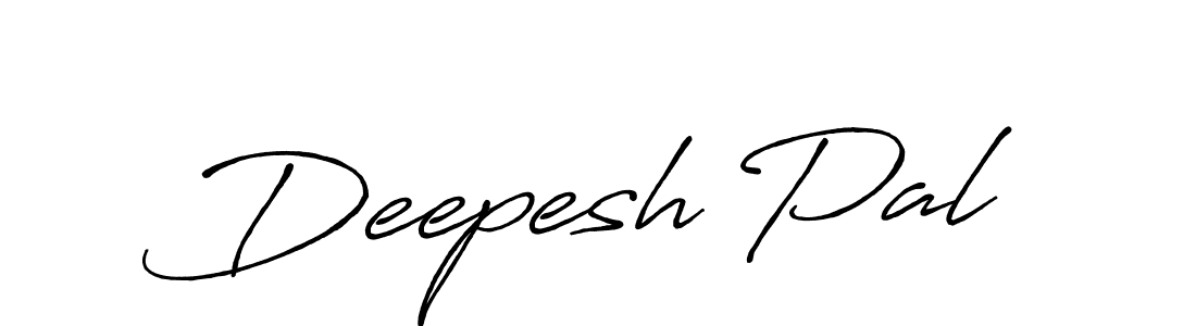 Make a beautiful signature design for name Deepesh Pal. With this signature (Antro_Vectra_Bolder) style, you can create a handwritten signature for free. Deepesh Pal signature style 7 images and pictures png