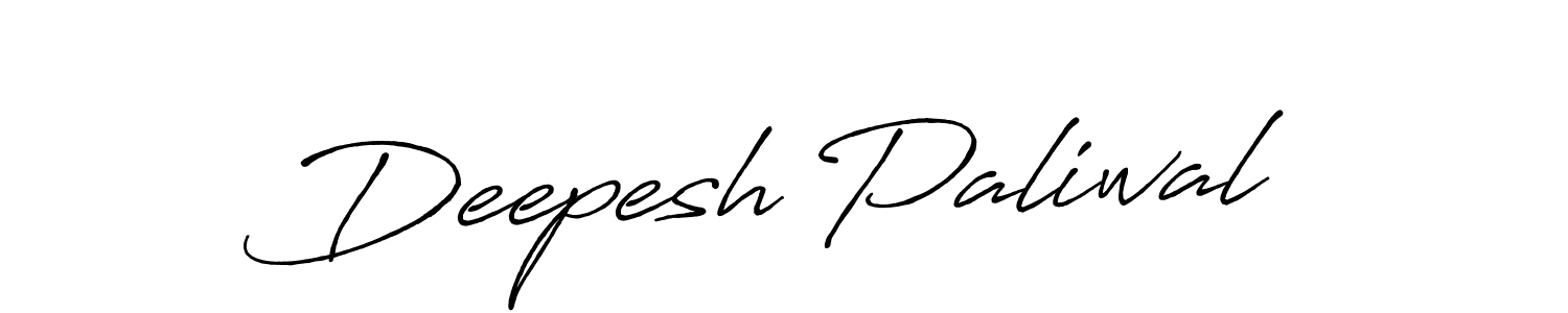 Design your own signature with our free online signature maker. With this signature software, you can create a handwritten (Antro_Vectra_Bolder) signature for name Deepesh Paliwal. Deepesh Paliwal signature style 7 images and pictures png