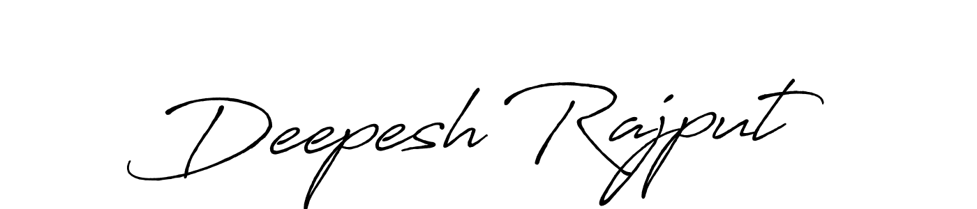 Use a signature maker to create a handwritten signature online. With this signature software, you can design (Antro_Vectra_Bolder) your own signature for name Deepesh Rajput. Deepesh Rajput signature style 7 images and pictures png