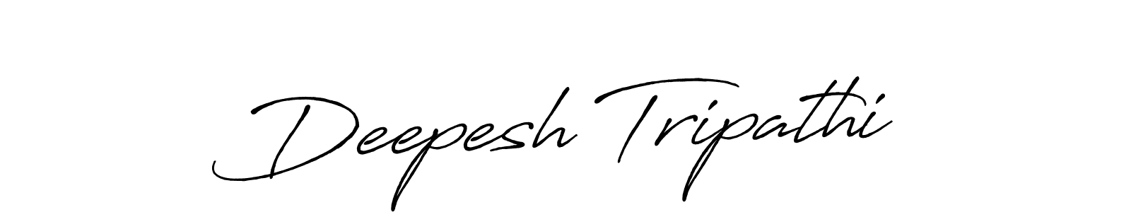 Deepesh Tripathi stylish signature style. Best Handwritten Sign (Antro_Vectra_Bolder) for my name. Handwritten Signature Collection Ideas for my name Deepesh Tripathi. Deepesh Tripathi signature style 7 images and pictures png