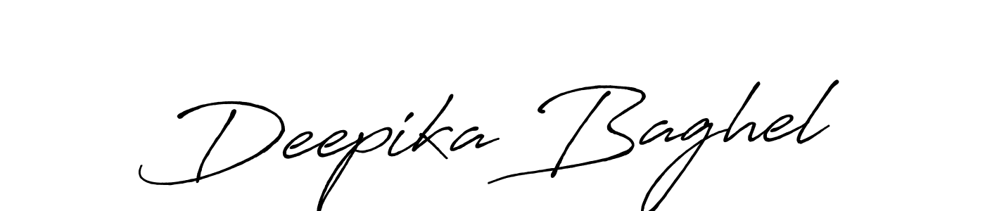 Create a beautiful signature design for name Deepika Baghel. With this signature (Antro_Vectra_Bolder) fonts, you can make a handwritten signature for free. Deepika Baghel signature style 7 images and pictures png