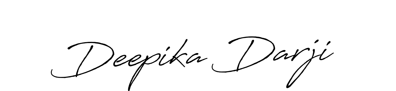 Design your own signature with our free online signature maker. With this signature software, you can create a handwritten (Antro_Vectra_Bolder) signature for name Deepika Darji. Deepika Darji signature style 7 images and pictures png