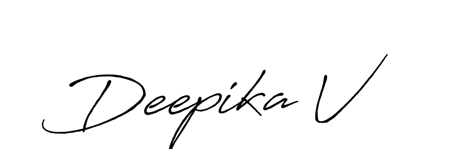 Design your own signature with our free online signature maker. With this signature software, you can create a handwritten (Antro_Vectra_Bolder) signature for name Deepika V. Deepika V signature style 7 images and pictures png