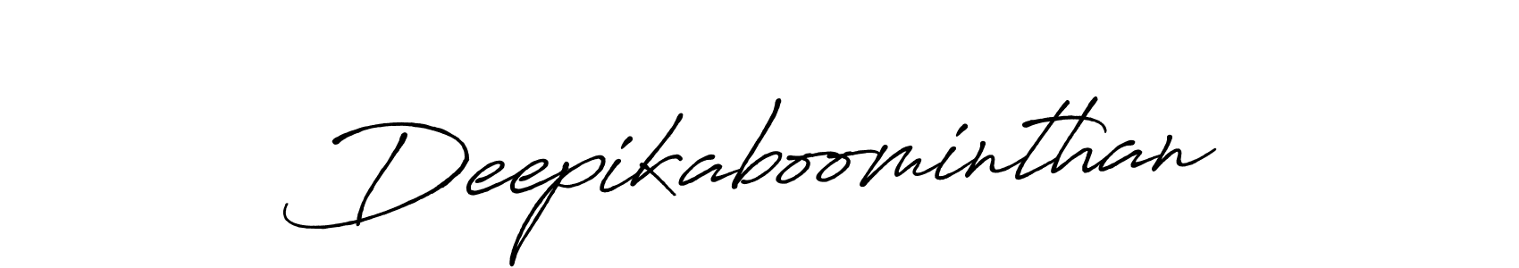 Design your own signature with our free online signature maker. With this signature software, you can create a handwritten (Antro_Vectra_Bolder) signature for name Deepikaboominthan. Deepikaboominthan signature style 7 images and pictures png