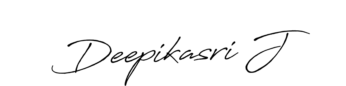 Deepikasri J stylish signature style. Best Handwritten Sign (Antro_Vectra_Bolder) for my name. Handwritten Signature Collection Ideas for my name Deepikasri J. Deepikasri J signature style 7 images and pictures png