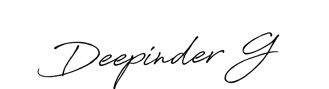 You should practise on your own different ways (Antro_Vectra_Bolder) to write your name (Deepinder G) in signature. don't let someone else do it for you. Deepinder G signature style 7 images and pictures png