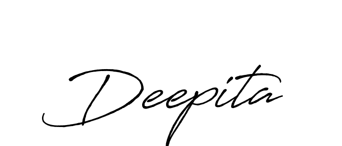 Use a signature maker to create a handwritten signature online. With this signature software, you can design (Antro_Vectra_Bolder) your own signature for name Deepita. Deepita signature style 7 images and pictures png
