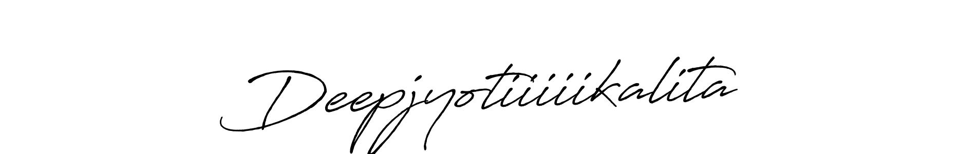 Create a beautiful signature design for name Deepjyotiiiiikalita. With this signature (Antro_Vectra_Bolder) fonts, you can make a handwritten signature for free. Deepjyotiiiiikalita signature style 7 images and pictures png