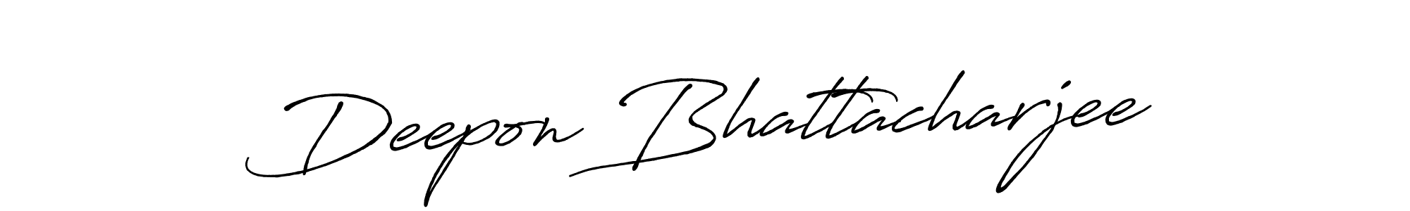 Also we have Deepon Bhattacharjee name is the best signature style. Create professional handwritten signature collection using Antro_Vectra_Bolder autograph style. Deepon Bhattacharjee signature style 7 images and pictures png