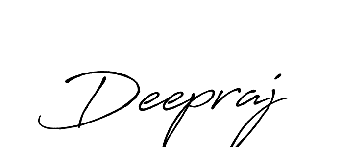 Make a beautiful signature design for name Deepraj. With this signature (Antro_Vectra_Bolder) style, you can create a handwritten signature for free. Deepraj signature style 7 images and pictures png