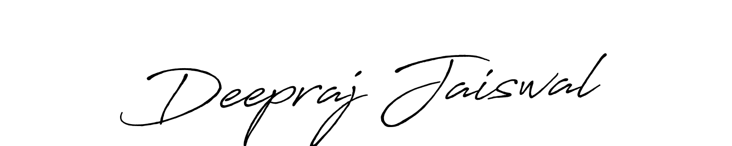 Antro_Vectra_Bolder is a professional signature style that is perfect for those who want to add a touch of class to their signature. It is also a great choice for those who want to make their signature more unique. Get Deepraj Jaiswal name to fancy signature for free. Deepraj Jaiswal signature style 7 images and pictures png