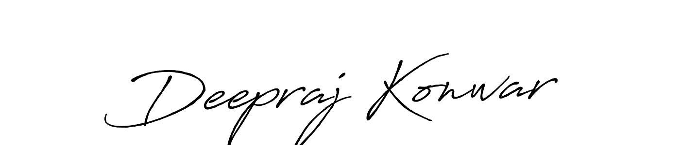 Deepraj Konwar stylish signature style. Best Handwritten Sign (Antro_Vectra_Bolder) for my name. Handwritten Signature Collection Ideas for my name Deepraj Konwar. Deepraj Konwar signature style 7 images and pictures png