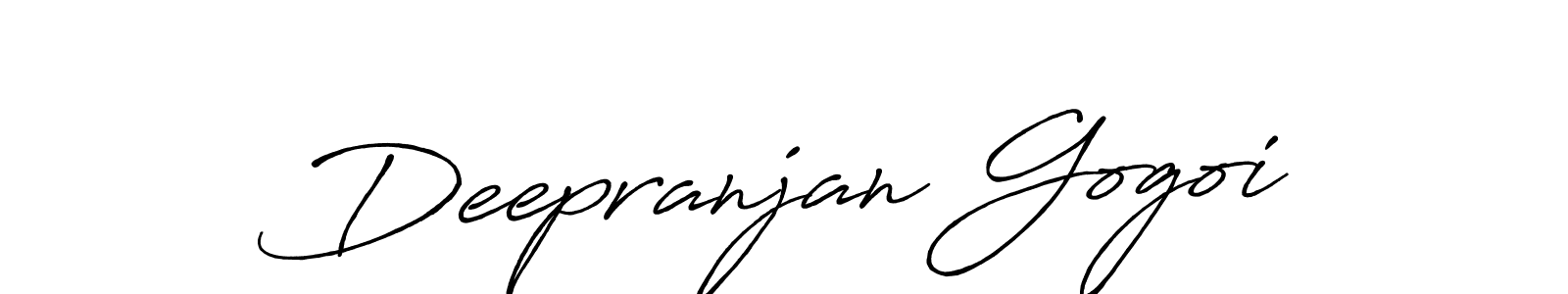 You should practise on your own different ways (Antro_Vectra_Bolder) to write your name (Deepranjan Gogoi) in signature. don't let someone else do it for you. Deepranjan Gogoi signature style 7 images and pictures png