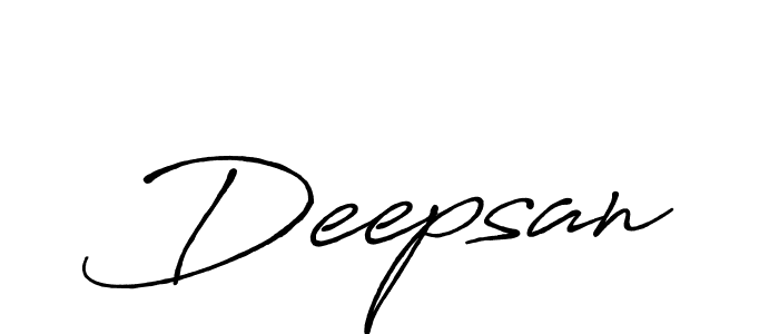 It looks lik you need a new signature style for name Deepsan. Design unique handwritten (Antro_Vectra_Bolder) signature with our free signature maker in just a few clicks. Deepsan signature style 7 images and pictures png