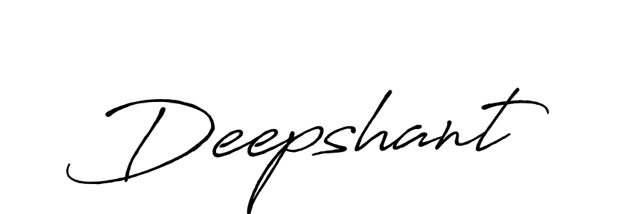 Use a signature maker to create a handwritten signature online. With this signature software, you can design (Antro_Vectra_Bolder) your own signature for name Deepshant. Deepshant signature style 7 images and pictures png