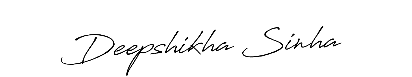 How to make Deepshikha Sinha signature? Antro_Vectra_Bolder is a professional autograph style. Create handwritten signature for Deepshikha Sinha name. Deepshikha Sinha signature style 7 images and pictures png