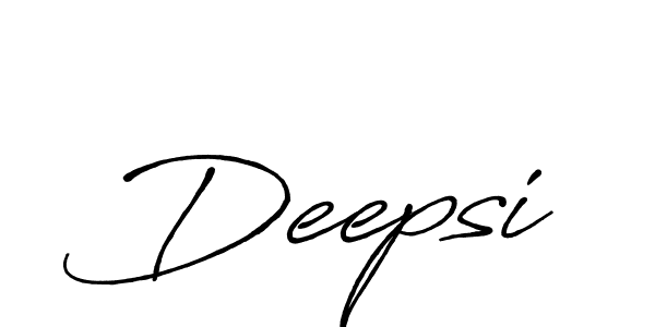 Use a signature maker to create a handwritten signature online. With this signature software, you can design (Antro_Vectra_Bolder) your own signature for name Deepsi. Deepsi signature style 7 images and pictures png