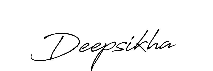 How to make Deepsikha signature? Antro_Vectra_Bolder is a professional autograph style. Create handwritten signature for Deepsikha name. Deepsikha signature style 7 images and pictures png