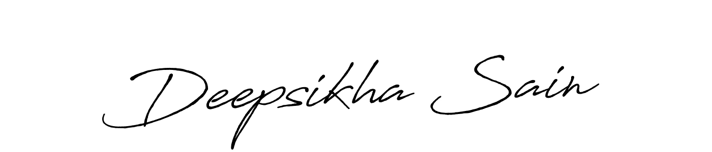 How to make Deepsikha Sain signature? Antro_Vectra_Bolder is a professional autograph style. Create handwritten signature for Deepsikha Sain name. Deepsikha Sain signature style 7 images and pictures png