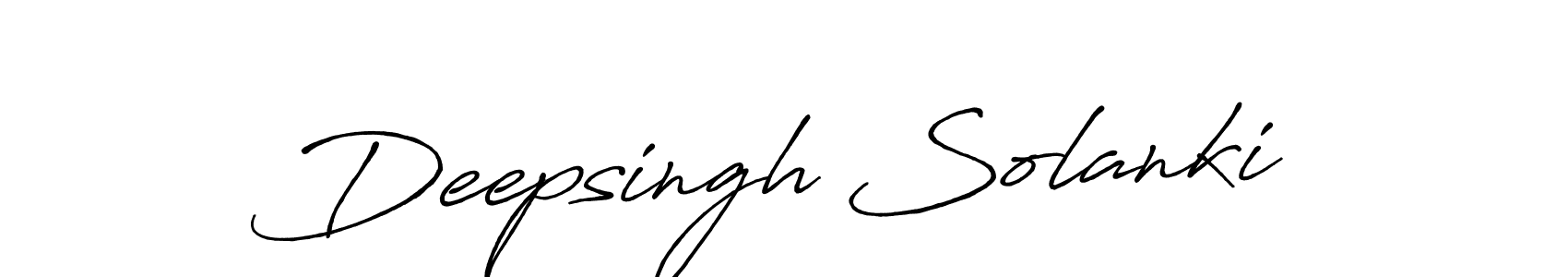 Design your own signature with our free online signature maker. With this signature software, you can create a handwritten (Antro_Vectra_Bolder) signature for name Deepsingh Solanki. Deepsingh Solanki signature style 7 images and pictures png