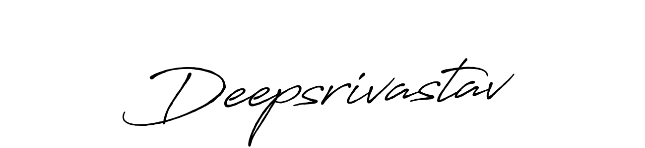 Create a beautiful signature design for name Deepsrivastav. With this signature (Antro_Vectra_Bolder) fonts, you can make a handwritten signature for free. Deepsrivastav signature style 7 images and pictures png