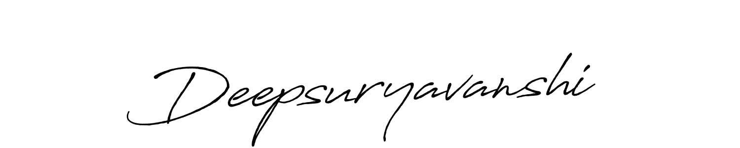 Design your own signature with our free online signature maker. With this signature software, you can create a handwritten (Antro_Vectra_Bolder) signature for name Deepsuryavanshi. Deepsuryavanshi signature style 7 images and pictures png