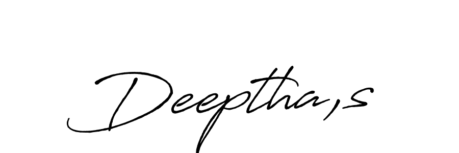 if you are searching for the best signature style for your name Deeptha,s. so please give up your signature search. here we have designed multiple signature styles  using Antro_Vectra_Bolder. Deeptha,s signature style 7 images and pictures png