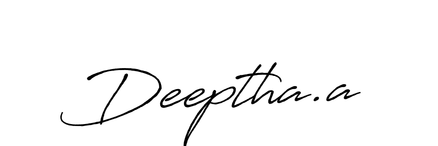 Also You can easily find your signature by using the search form. We will create Deeptha.a name handwritten signature images for you free of cost using Antro_Vectra_Bolder sign style. Deeptha.a signature style 7 images and pictures png
