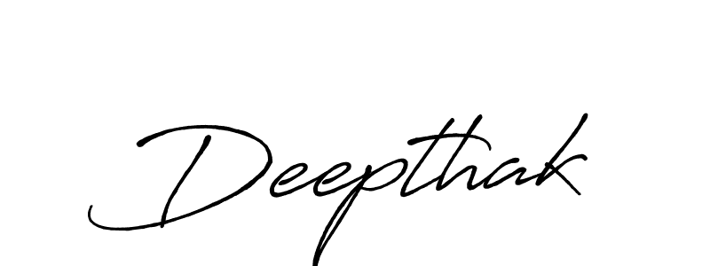 How to make Deepthak name signature. Use Antro_Vectra_Bolder style for creating short signs online. This is the latest handwritten sign. Deepthak signature style 7 images and pictures png