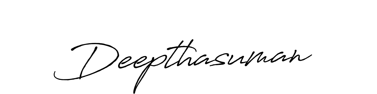 How to make Deepthasuman signature? Antro_Vectra_Bolder is a professional autograph style. Create handwritten signature for Deepthasuman name. Deepthasuman signature style 7 images and pictures png