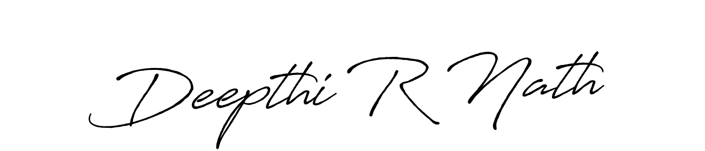 Deepthi R Nath stylish signature style. Best Handwritten Sign (Antro_Vectra_Bolder) for my name. Handwritten Signature Collection Ideas for my name Deepthi R Nath. Deepthi R Nath signature style 7 images and pictures png