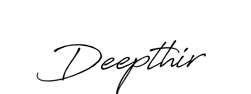 How to make Deepthir signature? Antro_Vectra_Bolder is a professional autograph style. Create handwritten signature for Deepthir name. Deepthir signature style 7 images and pictures png