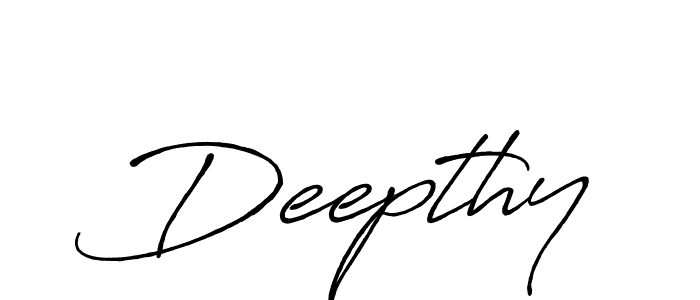 Also we have Deepthy name is the best signature style. Create professional handwritten signature collection using Antro_Vectra_Bolder autograph style. Deepthy signature style 7 images and pictures png