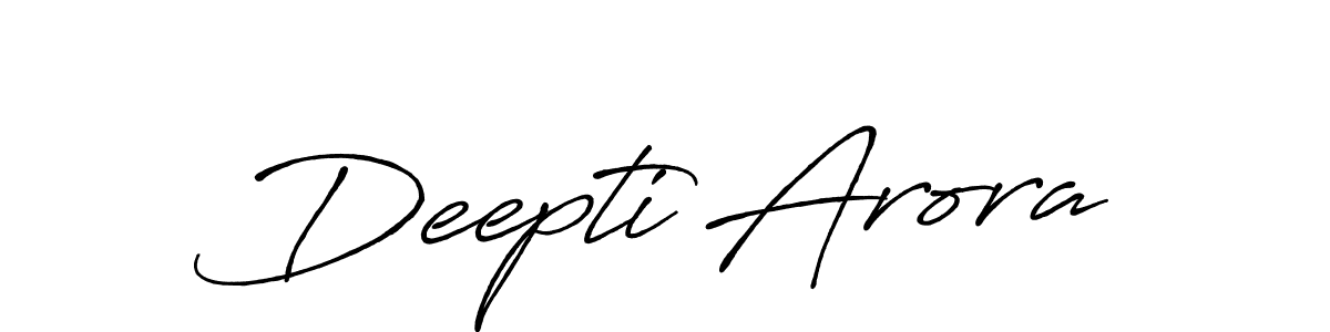 It looks lik you need a new signature style for name Deepti Arora. Design unique handwritten (Antro_Vectra_Bolder) signature with our free signature maker in just a few clicks. Deepti Arora signature style 7 images and pictures png