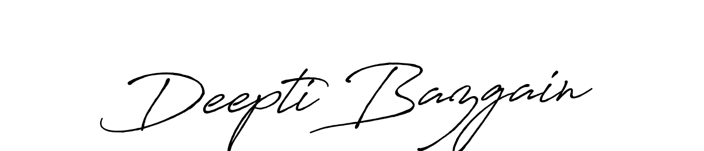 Make a beautiful signature design for name Deepti Bazgain. With this signature (Antro_Vectra_Bolder) style, you can create a handwritten signature for free. Deepti Bazgain signature style 7 images and pictures png