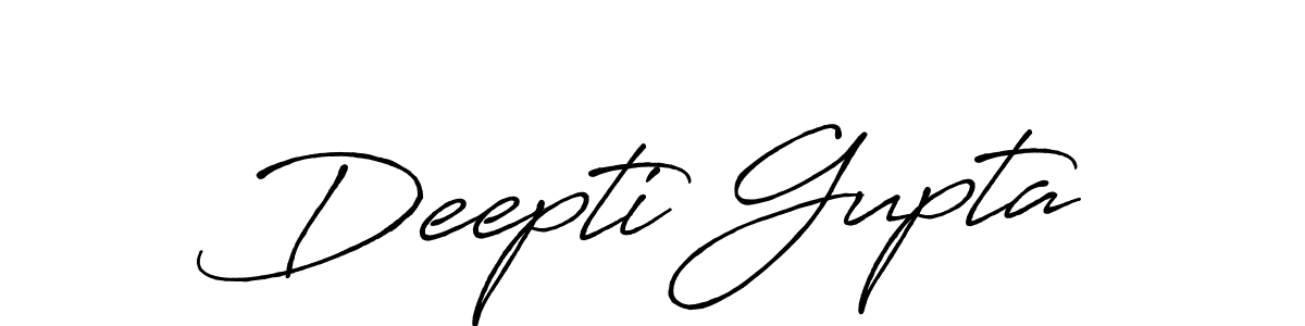 How to make Deepti Gupta name signature. Use Antro_Vectra_Bolder style for creating short signs online. This is the latest handwritten sign. Deepti Gupta signature style 7 images and pictures png