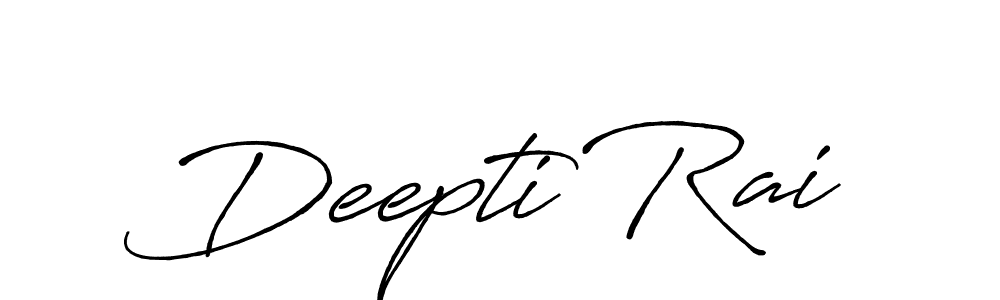 Create a beautiful signature design for name Deepti Rai. With this signature (Antro_Vectra_Bolder) fonts, you can make a handwritten signature for free. Deepti Rai signature style 7 images and pictures png