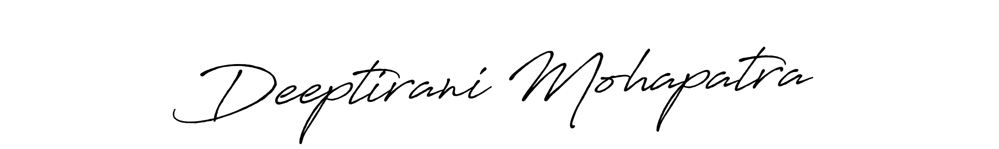 The best way (Antro_Vectra_Bolder) to make a short signature is to pick only two or three words in your name. The name Deeptirani Mohapatra include a total of six letters. For converting this name. Deeptirani Mohapatra signature style 7 images and pictures png