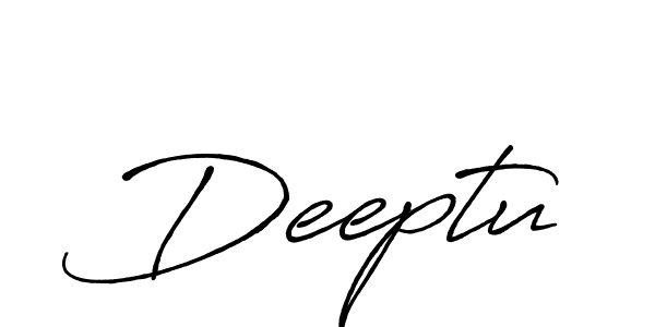 Also we have Deeptu name is the best signature style. Create professional handwritten signature collection using Antro_Vectra_Bolder autograph style. Deeptu signature style 7 images and pictures png