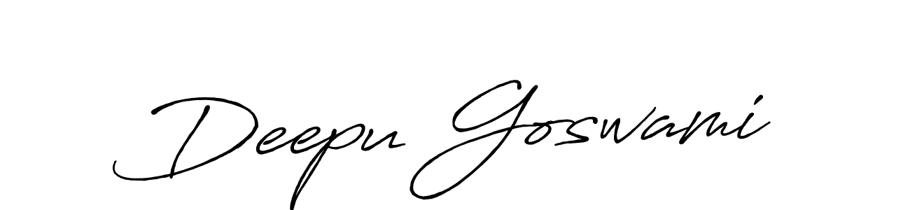 This is the best signature style for the Deepu Goswami name. Also you like these signature font (Antro_Vectra_Bolder). Mix name signature. Deepu Goswami signature style 7 images and pictures png