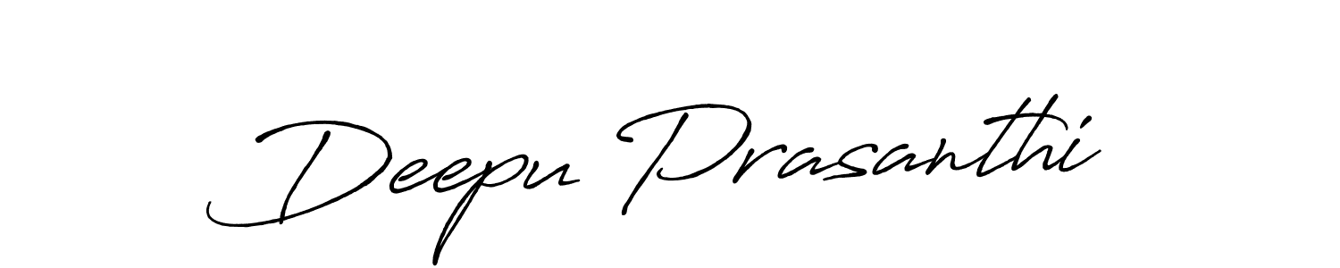 It looks lik you need a new signature style for name Deepu Prasanthi. Design unique handwritten (Antro_Vectra_Bolder) signature with our free signature maker in just a few clicks. Deepu Prasanthi signature style 7 images and pictures png